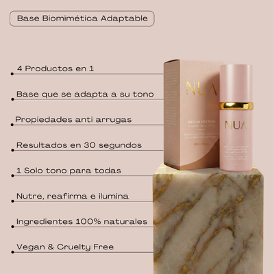 BASE BIOMIMÉTICA 4 EN 1 CON PROTECCIÓN SPF50 Y ANTI EDAD